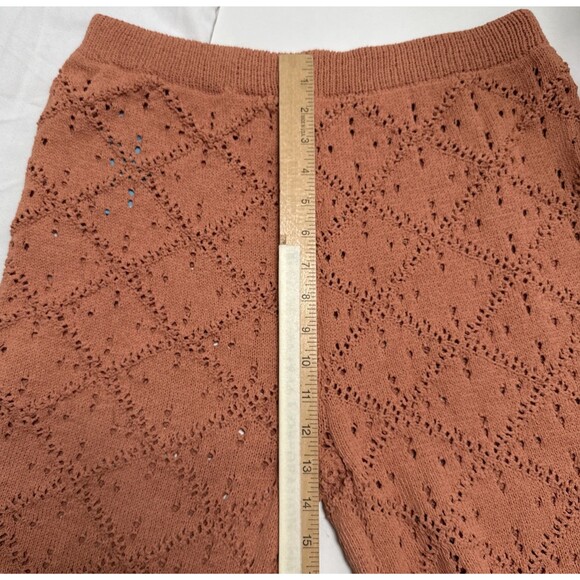 Cupshe Large Perforated Knit Wide Leg Pants Unlined Coverup Beach Womens L NWT - Picture 7 of 8